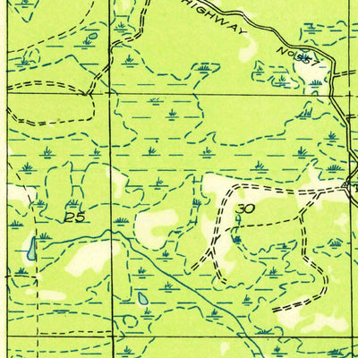 United States Geological Survey Anderson Lake, MI (1951, 31680-Scale) digital map