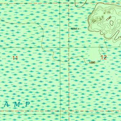United States Geological Survey Anderson Lake, MI (1989, 24000-Scale) digital map