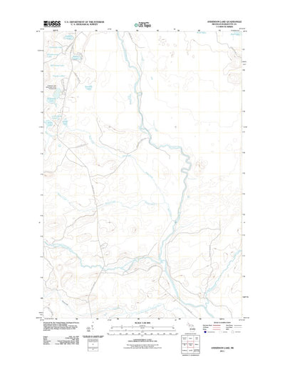United States Geological Survey Anderson Lake, MI (2011, 24000-Scale) digital map