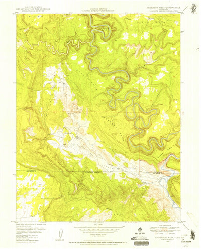 United States Geological Survey Anderson Mesa, CO (1949, 24000-Scale) digital map