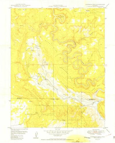 United States Geological Survey Anderson Mesa, CO (1950, 24000-Scale) digital map