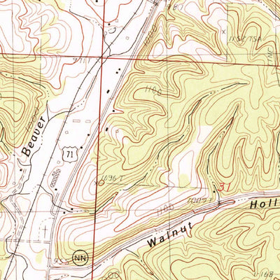 United States Geological Survey Anderson, MO (1982, 24000-Scale) digital map