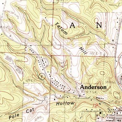 United States Geological Survey Anderson, MO (1982, 24000-Scale) digital map