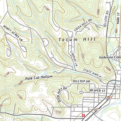 United States Geological Survey Anderson, MO (2021, 24000-Scale) digital map