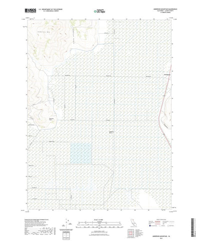 United States Geological Survey Anderson Mountain, CA (2021, 24000-Scale) digital map