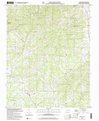 United States Geological Survey Anderson, NC (2002, 24000-Scale) digital map