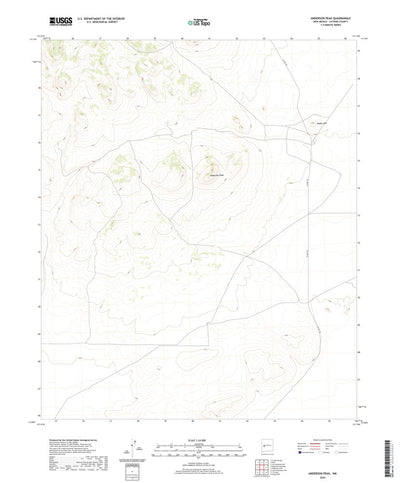 United States Geological Survey Anderson Peak, NM (2020, 24000-Scale) digital map