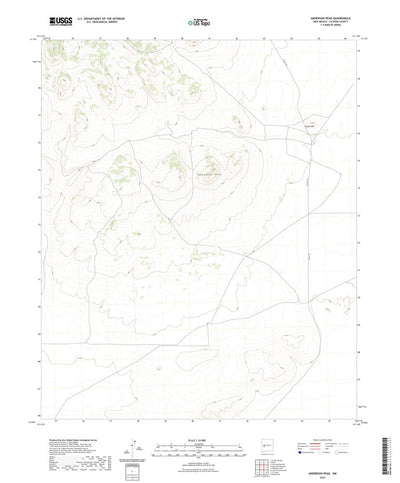 United States Geological Survey Anderson Peak, NM (2023, 24000-Scale) digital map