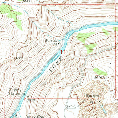 United States Geological Survey Anderson Ranch Dam, ID (1973, 24000-Scale) digital map