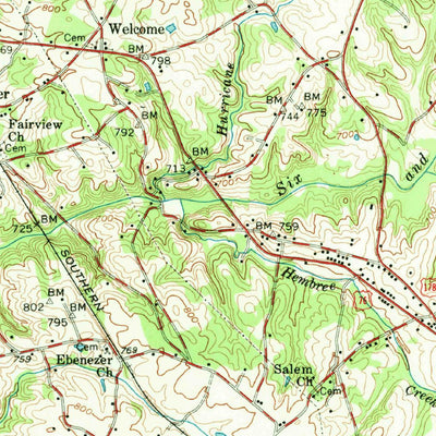 United States Geological Survey Anderson, SC (1957, 62500-Scale) digital map