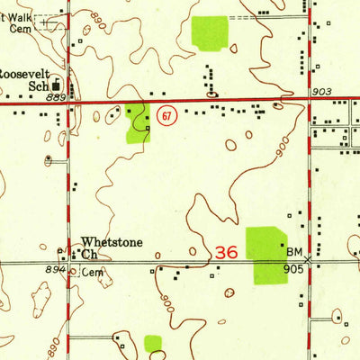 United States Geological Survey Anderson South, IN (1952, 24000-Scale) digital map