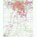 United States Geological Survey Anderson South, IN (1961, 24000-Scale) digital map