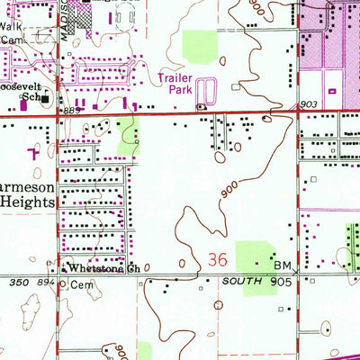 United States Geological Survey Anderson South, IN (1961, 24000-Scale) digital map