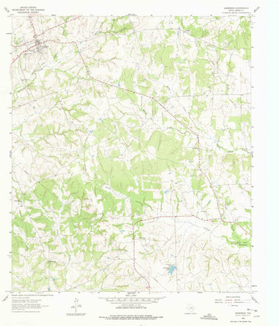 United States Geological Survey Anderson, TX (1961, 24000-Scale) digital map
