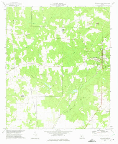 United States Geological Survey Andersonville, GA (1972, 24000-Scale) digital map