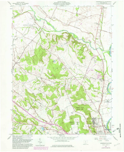 United States Geological Survey Andersonville, OH (1961, 24000-Scale) digital map