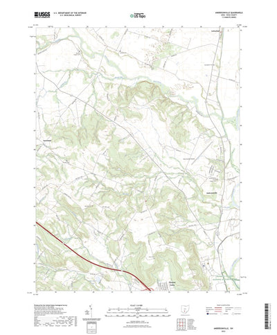 United States Geological Survey Andersonville, OH (2023, 24000-Scale) digital map