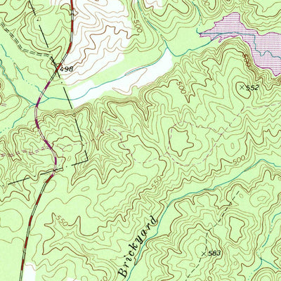United States Geological Survey Andersonville, VA (1967, 24000-Scale) digital map