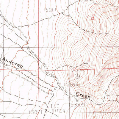 United States Geological Survey Andorno Ranch, NV (1982, 24000-Scale) digital map