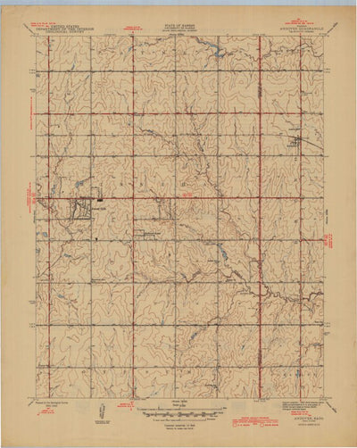 United States Geological Survey Andover, KS (1945, 31680-Scale) digital map