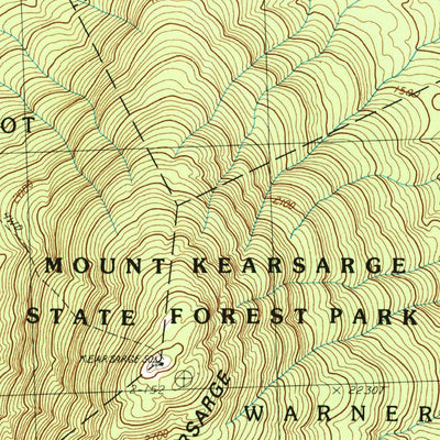 United States Geological Survey Andover, NH (1987, 24000-Scale) digital map