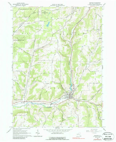 United States Geological Survey Andover, NY (1965, 24000-Scale) digital map