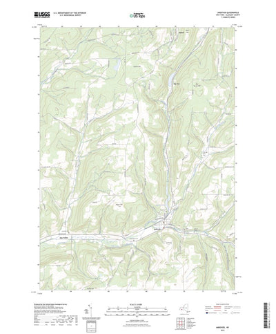 United States Geological Survey Andover, NY (2023, 24000-Scale) digital map