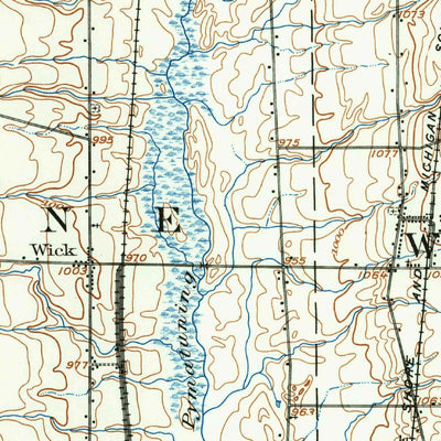 United States Geological Survey Andover, OH-PA (1905, 62500-Scale) digital map