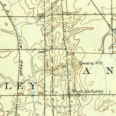 United States Geological Survey Andover, OH-PA (1907, 62500-Scale) digital map
