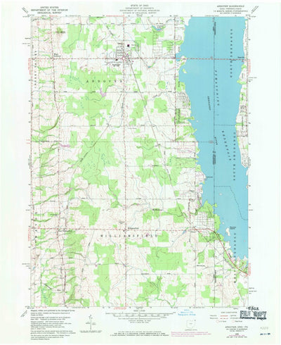 United States Geological Survey Andover, OH-PA (1959, 24000-Scale) digital map