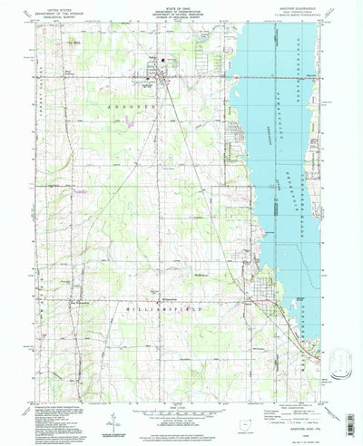 United States Geological Survey Andover, OH-PA (1994, 24000-Scale) digital map