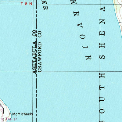 United States Geological Survey Andover, OH-PA (1994, 24000-Scale) digital map