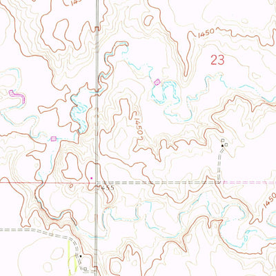 United States Geological Survey Andover, SD (1958, 24000-Scale) digital map