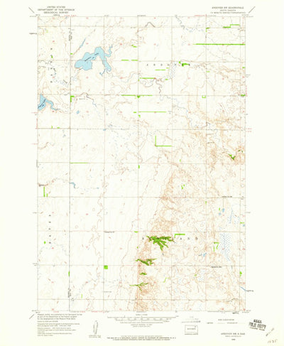 United States Geological Survey Andover SW, SD (1958, 24000-Scale) digital map