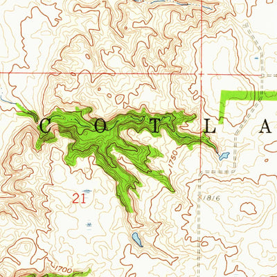 United States Geological Survey Andover SW, SD (1958, 24000-Scale) digital map