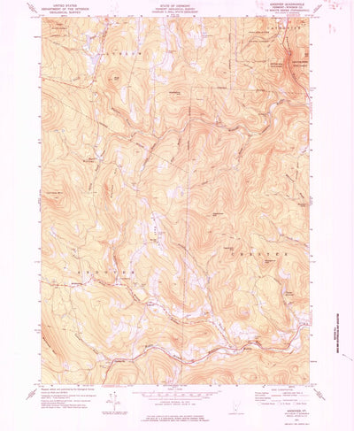 United States Geological Survey Andover, VT (1971, 24000-Scale) digital map