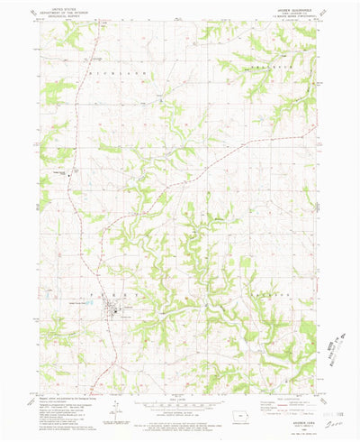 United States Geological Survey Andrew, IA (1980, 24000-Scale) digital map