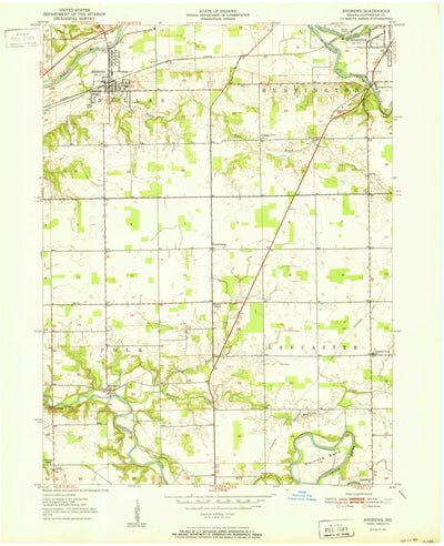 United States Geological Survey Andrews, IN (1951, 24000-Scale) digital map