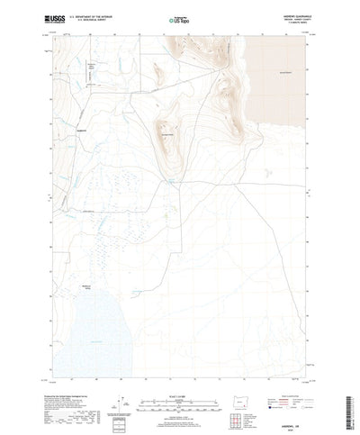 United States Geological Survey Andrews, OR (2020, 24000-Scale) digital map