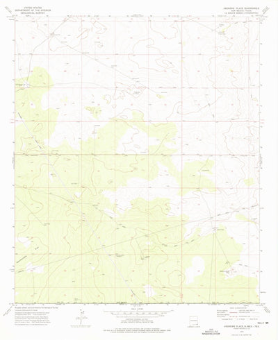 United States Geological Survey Andrews Place, NM-TX (1973, 24000-Scale) digital map