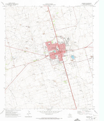 United States Geological Survey Andrews, TX (1963, 24000-Scale) digital map