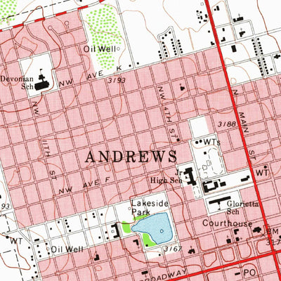 United States Geological Survey Andrews, TX (1963, 24000-Scale) digital map