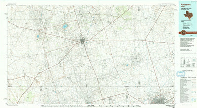 United States Geological Survey Andrews, TX (1991, 100000-Scale) digital map