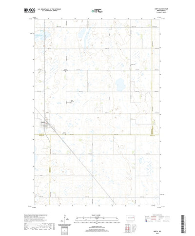 United States Geological Survey Aneta, ND (2020, 24000-Scale) digital map