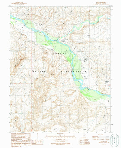 United States Geological Survey Aneth, UT (1989, 24000-Scale) digital map
