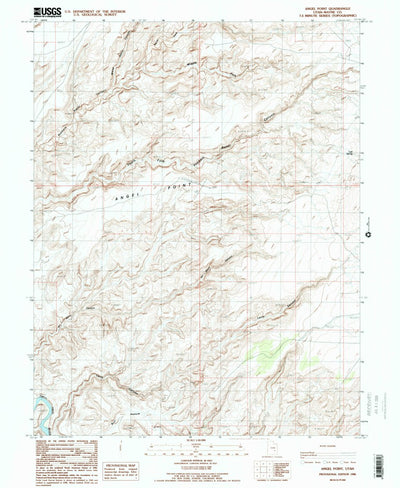 United States Geological Survey Angel Point, UT (1986, 24000-Scale) digital map