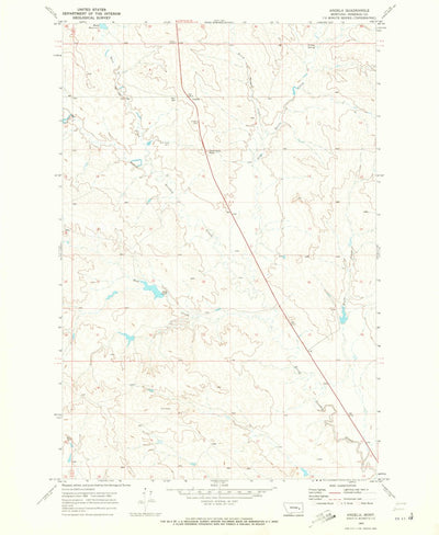 United States Geological Survey Angela, MT (1969, 24000-Scale) digital map