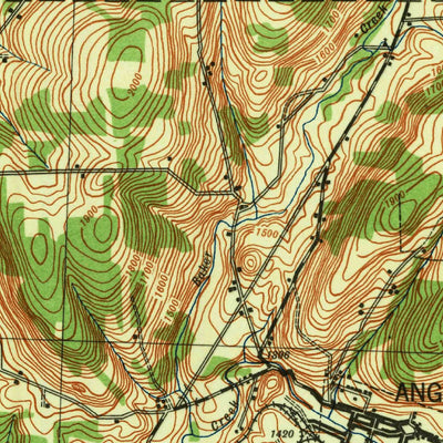 United States Geological Survey Angelica, NY (1941, 62500-Scale) digital map