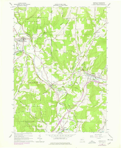 United States Geological Survey Angelica, NY (1964, 24000-Scale) digital map