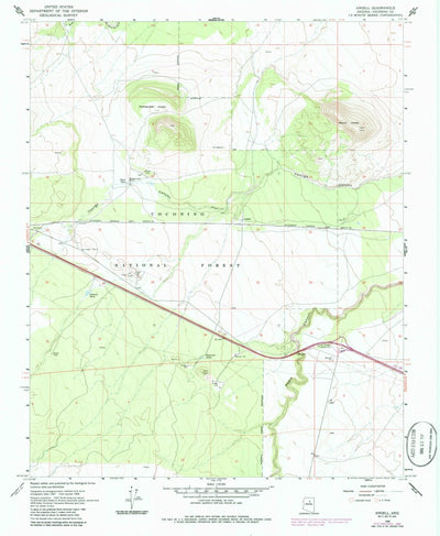 United States Geological Survey Angell, AZ (1968, 24000-Scale) digital map